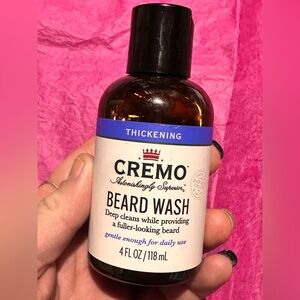 Cremo Beard Wash Thickening Formula Deep Cleans While Adding Volume, 4 Fl Oz New
